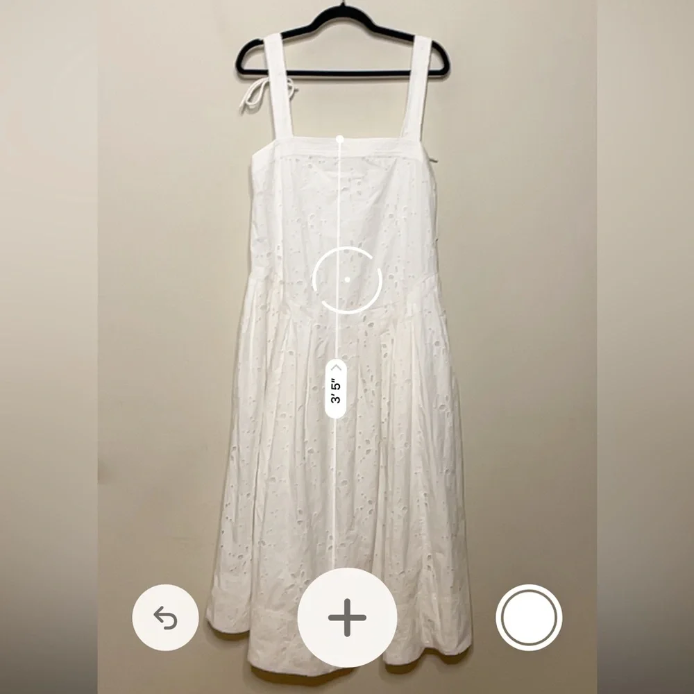 Free People White Eyelet Midi Dress